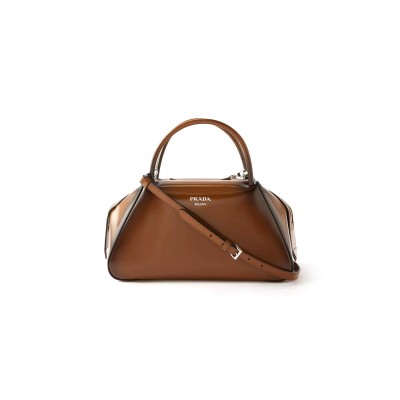 PRADA BRUSHED LEATHER SUPERNOVA HANDBAG 1BA365 (31*16*13.5cm)  PRADA BRUSHED LEATHER SUPERNOVA HANDBAG 1BA365 (31*16*13.5cm)